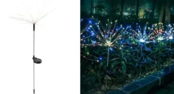 Havedekorationer^Solcellehavelampe DANDELION 120 LED HIT GARDEN RGB 2x JUL