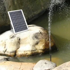 Hot Solcellepumpe - Fontæne- og vandfaldspumpe - 10 W - 1000 l/h - Havedam og springvand - Hvid Springvand & Damme