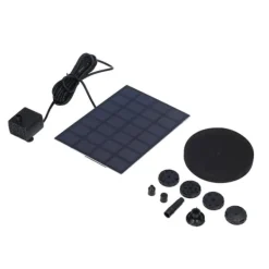 Clearance Solfontän Multifunktionell soldriven flytande fontän för fågelbaddamm Pool Fish Tank 7V 2,5W Springvand & Damme