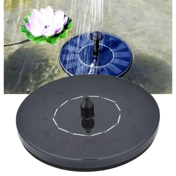 Hot Solfontän 6V 1,0W Vattenbristskydd IP68 Vattentät Monokristallin epoxi Solpanelsfontänpump för pool Springvand & Damme