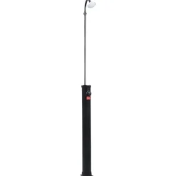 Spa & Udendørsbad^Solopvarmet bruser 8L med temperaturindstilling | Farve: Sort | Højde: 215 cm