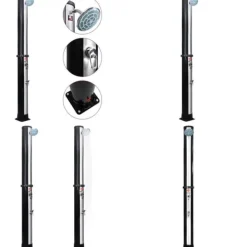 Spa & Udendørsbad^Solopvarmet udendørsbruser med brusehoved og hane 40 l - Solopvarmet Bruser - Solopvarmede Brusere - Home & Living
