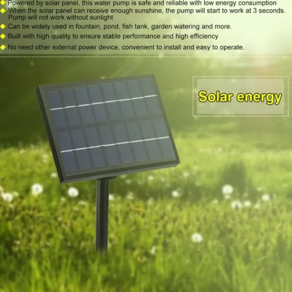 Sale Solpanel Drevet Vandfontænepumpe Akvarium Dam Pool Hjem Have Vandingssæt Springvand & Damme