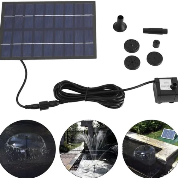 Sale Solpanel Drevet Vandfontænepumpe Akvarium Dam Pool Hjem Have Vandingssæt Springvand & Damme