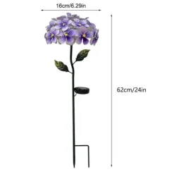 Havedekorationer^Solsimulering Hortensia Lys Terrasse Græsplæne Dekorative Lys Havelys