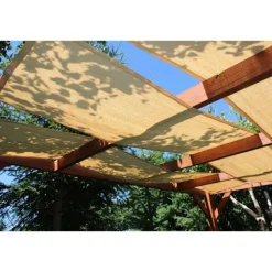 New Solskærmsbælte til pavillon HDPE 0,4x5 Sand Buer, Spalier, Lysthuse Uden Tag