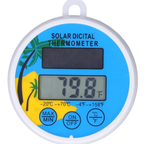 Pool- & Spatilbehør^Soltermometer Minimum Maximal Vattentemperatur Display Digital termometer för swimmingpool