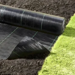 Online Sort agrotekstil til ukrudt, mulching, 3,2x100m, 70g pløkker Haveduge