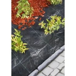 Haveduge^Sort landskabsdug 1 x 25 m, UV-behandlet, 100 g/m² - Ukrudtsbekæmpende bunddug