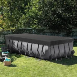 New Sort Oxford Klud Rektangulær Poolafdækning Pool- & Spatilbehør