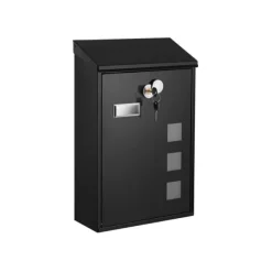 Postkasser & Brevindkast^Sort postkasse