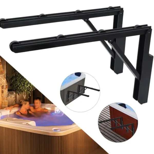 Spa cover-løfter - Hot Tub Cover Lifter / Spa Cover Roller - Universal pasform til flere størrelser og former - Fritstående - 2-pak - Rosa Pool- & Spatilbehør