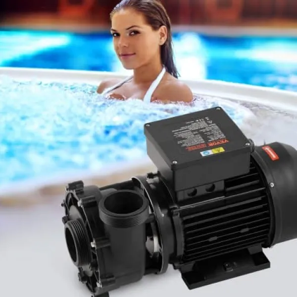Spa & Udendørsbad^Spa pumpe, dobbelt hastighed, 56-ramme, 2" port, 90° roterende interface, TÜV certificeret