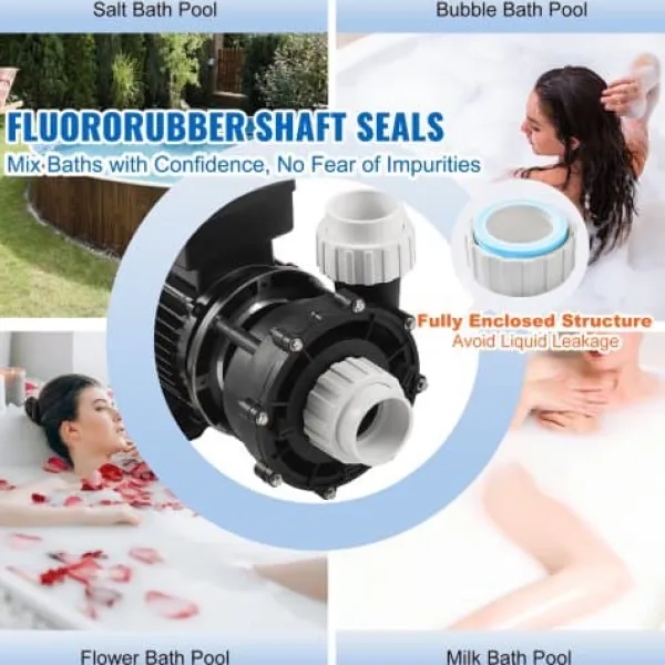 Sale SPA-pumpe, 2-trins 56-ramme dobbelt-hastigheds spabadspumpe, 2x5,6 cm port Spa & Udendørsbad