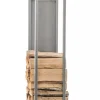 Outlet Spark 180cm Stainless Steel Firewood Rack for Indoor/Outdoor Use - Metal Firewood Stand Tilbehør Til Brændeovne & Pejse