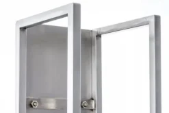 Spark 120cm Stainless Steel Metal Firewood Rack for Indoor/Outdoor Use, 25x25cm Tilbehør Til Brændeovne & Pejse
