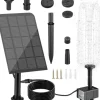 Best Springvand, solspringvand, udendørs soldrevet springvandspumpe 2,5W med filter, velegnet til have, fuglebad og damme Springvand & Damme