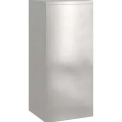 Outlet Sæt af 3 stilfulde planteholdere i rustfrit stål | Størrelse: 24x24x75 cm | Farve: Sølv Krukker & Plantebeholdere
