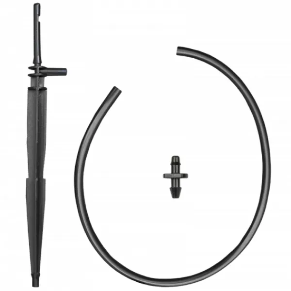 Sæt med 25 produkter. Pile-drypper, lige med adapter og 50cm rør, 2,2l/t Vanding