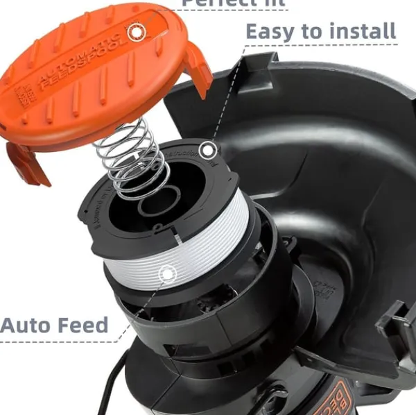 Discount Sæt med reservespoler til BLACK+DECKER AF-100 Havemaskiner