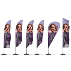 Best Standard XL reklameflagstang - 550 cm Flag & Vindposer