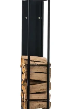Tilbehør Til Brændeovne & Pejse^StandhoodTrek Spark - Fire Wood Holder - Høj kvalitet og bæredygtighed Farve: Matte sort | Størrelse: 80 cm