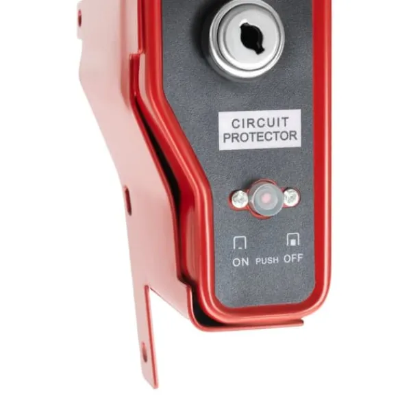 Hot Startmotor med solenoid - Elstart-kit - Til 11/13 hk småmotorer (til og med 2011) - Svinghjul Ø20 cm - Længde 19 cm - Aluminium/jern - Rød Havemaskiner