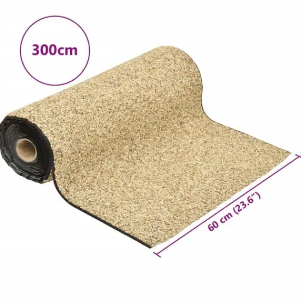 Springvand & Damme^Stenfolie til havedam - Naturligt udseende | Størrelse: 300x60 cm | Farve: Sand