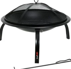 Pejse^STÅLPELDSPEJS MED FOLDBARE BEN 56*39CM - W-99912