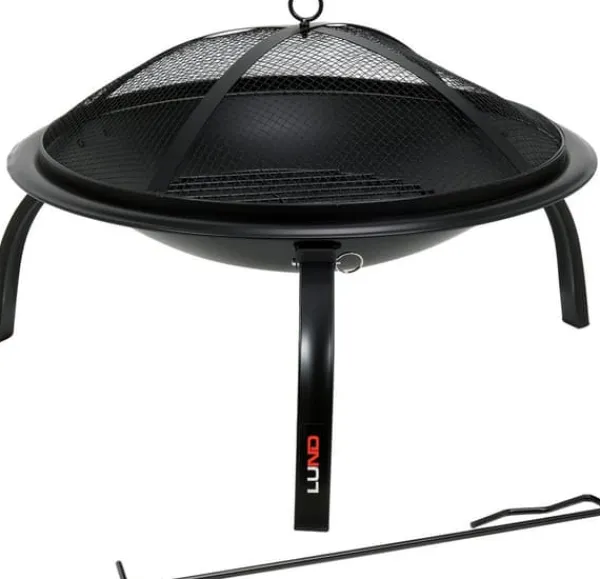 Pejse^STÅLPELDSPEJS MED FOLDBARE BEN 56*39CM - W-99912