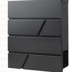 Online Stor postkasse til breve på porten, hegn, antracit, aviskiosk, loft Postkasser & Brevindkast