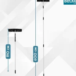 Discount Stor teleskopisk sneskovl tag snerydning aluminium 600cm Snerydning
