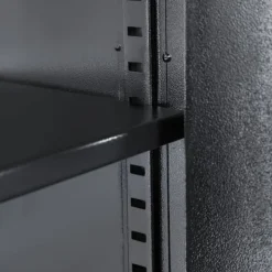 Pengeskabe^Stort elektronisk pengeskab 50x35x34 + 4 batterier - sort