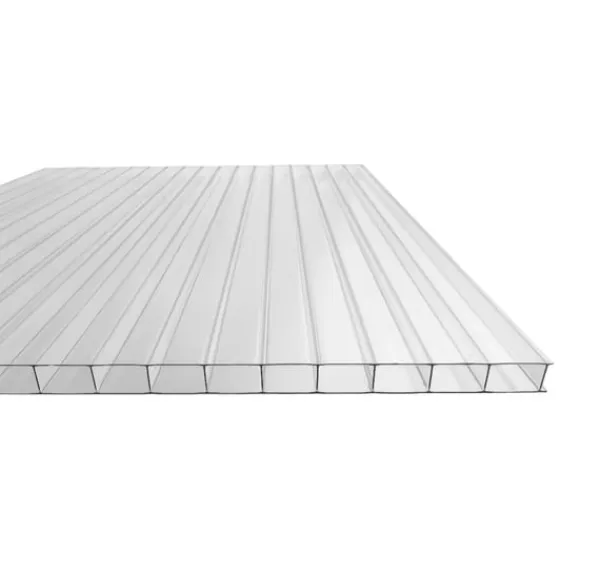 Stykke drivhus flervægsplade / klar polycarbonat 700x1500mm - 6mm, 4 stk. Drivhus
