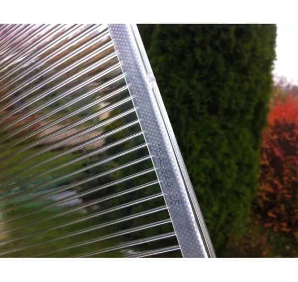 Clearance Stykke drivhus flervægsplade / klar polycarbonat 700x1500mm - 4mm, 3stk. Drivhus