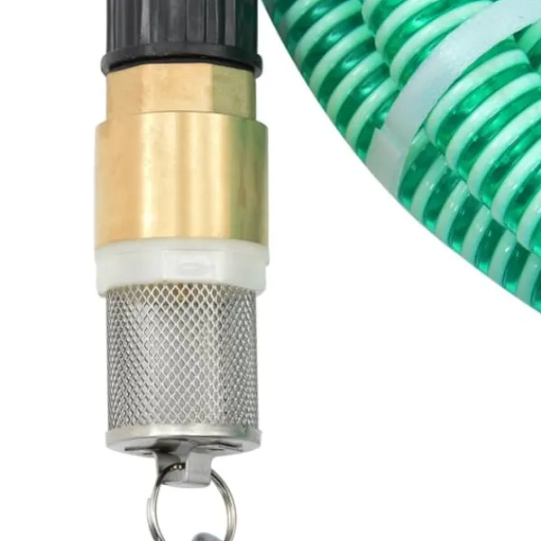 Vanding^Sugeslange med messingkoblinger 1,1" 3 m PVC grøn - Sugeslange - Sugeslanger - Home & Living