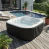 Best SUN SPA Laminerat fyrkantigt uppblåsbart spa - 6 personer - 1,85 x H 0,65 m Spa & Udendørsbad