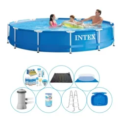 Pooler^Super Deal Pool - 8 stk - Intex Metalramme Rund 366x76 cm