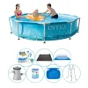 Pooler^Super Deal Pool - 8 stk - Intex Metalramme Rund Strand 305x76 cm