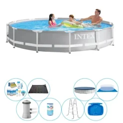 Pooler^Super Deal Pool - Intex Prisme Ramme Rund 366x76 cm