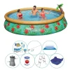 Bestway Pooler^Super dobbelt swimmingpool - Fast Sæt paradisets blomster 457x84 cm