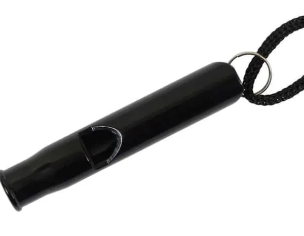 Beredskabsplaner^Survival Whistle - Aluminium - Sort