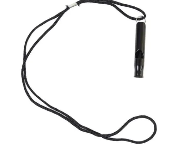 Beredskabsplaner^Survival Whistle - Aluminium - Sort