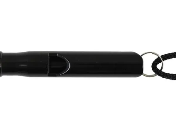 Beredskabsplaner^Survival Whistle - Aluminium - Sort