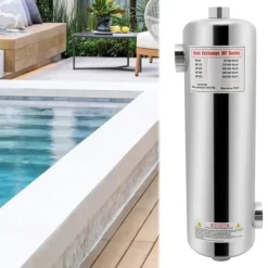 Pool- & Spatilbehør^Svømmebadsvarmer, 60 KW effekt, 250 L/min svømmebadsvandstrøm, 30 L/min varmtvandsstrøm, maks. tryk 145 PSI, maks. temperatur 110℃ / 230 °F