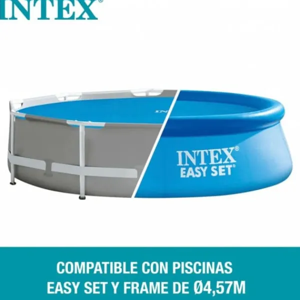 Sale Swimmingpool Cover Intex 29023 EASY SET/METAL FRAME Ø 448 cm 419 x 419 cm Pool- & Spatilbehør