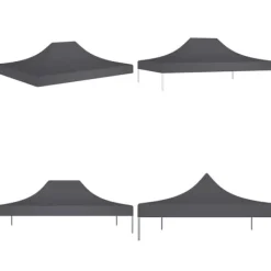 Tag til festtelt 4x3 m 270 g/m² antracitgrå - Tag Til Festtelt - Tage Til Festtelte - Home & Living Telte & Lysthuse
