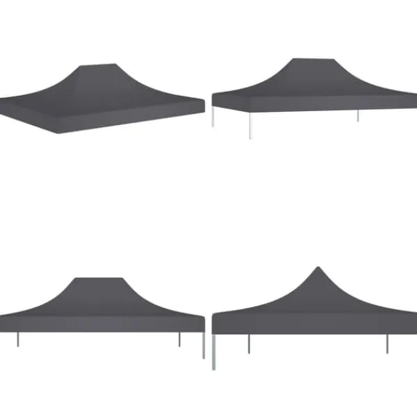 Tag til festtelt 4x3 m 270 g/m² antracitgrå - Tag Til Festtelt - Tage Til Festtelte - Home & Living Telte & Lysthuse