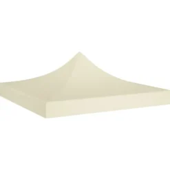 Telte & Lysthuse^Tag til festtelt 2x2 m - UV-bestandigt & vejrresistent | Farve: Creme | 270 g/m²