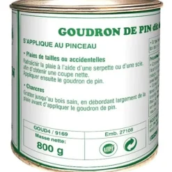 Hot Talltjära - PELTON - GOUD4 - 800 g - Läker sår på träd och buskar - Klar att använda Træ